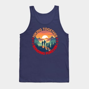 Hiking Together Bonding Forever Family Hiking Tank Top